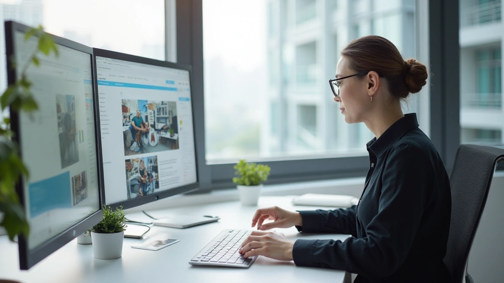 Modern WordPress website design workspace with custom development tools